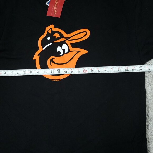 Baltimore Orioles Mitchell & Ness Cooperstown Collection Black Logo T-Shirt 2XL - Picture 8 of 8